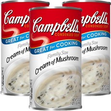 Campbell's 金寶 奶油蘑菇濃湯罐裝, 3罐, 640g