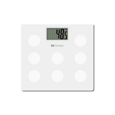 【上發】MUVA 圓圓樂電子體重計 典雅白 居家極簡體重測量