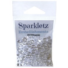 buttons galore&more Sparkletz 寶石點綴裝飾品 配件裝飾, 1個, 冰晶