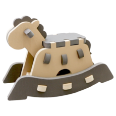 【喬伊斯】熱銷EVA搖搖馬 無毒 現貨 臺灣製 BSMI認證 兒童搖搖玩具, 奶茶