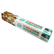 加倍鮮 PE耐高溫保鮮膜 (100尺/台灣製/可微波), 100尺