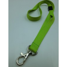 富巨金 15mm識別證帶/證件帶，1.5cm寬高速帶，特多龍材質，平面安全扣，鋅鉤設計, 淺綠色