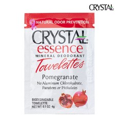 CRYSTAL 精華礦物除臭毛巾 石榴, 1個, 4克