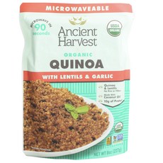 Ancient Harvest 扁豆大蒜製素食藜麥, 1包, 227g