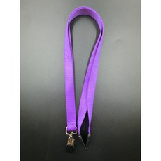 【富巨金】15mm高速帶識別證帶/證件帶，1.5cm寬高速帶/特多龍，頸後安全扣，旋轉金屬夾, 紫色