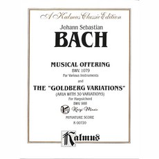 【凱翊︱Kalmus】巴哈：音樂的奉獻與郭德堡變奏曲鋼琴樂譜 (Kalmus版隨手迷你尺寸), Kalmus