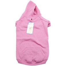 CASUAL CANINE 基本款小狗連帽衫, 粉色的