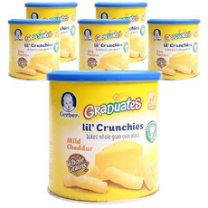 Gerber 嘉寶 孩童穀物餅乾 42g, 6件, 溫和的切達干酪
