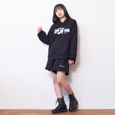 LOVETOXIC 女童款LTXC連帽長袖上衣+短褲套裝