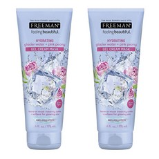 FREEMAN 冰川水和粉紅牡丹凝膠面膜, 2個, 175ml