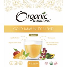 Organic traditions 黃金綜合蔬果茶, 1個, 80克