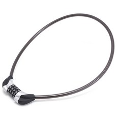 90 S Lite自行車4位密碼鎖, 1個, 黑色+銀色