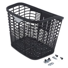 方形自行車前籃, 1個, 黑色