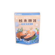 飼糧倉好飽包鮮肉寵物餐包系列-燉牛三寶佐紅燒番茄口味，犬用營養餐包，方便即食，多種口味可選, 150g, 1個, 鮭魚燉雞-佐海帶薏仁