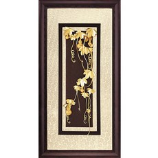 開運陶源 雅鑑鑫品 五福臨門 葫蘆 純金金箔畫 81x42cm 開運招財 居家裝飾, 詳見包裝