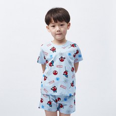 ONEDER旺達棉品 蜘蛛人兒童短袖套裝 純棉 台灣製