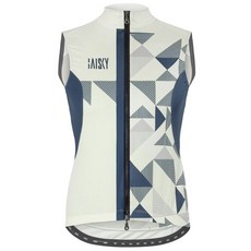 BAISKY百士奇自行車男款雙拉鍊防風背心 幾何II 藍 防風透氣舒適