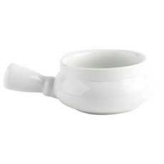 Kitchen Supply 瓷洋蔥柄湯碗, 1個, 白色的
