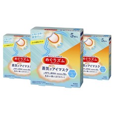 Kao 花王 MegRhythm 美舒律 蒸氣眼罩 薄荷香, 3盒, 5片