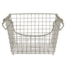 SPECTRUM 堆疊籃子廚房儲物籃/籃子, 緞面鎳