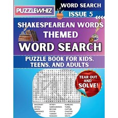 (英文圖書) Shakespearean Words - Themed Word Search - Fun & Educational Puzzles for Kids ... 平裝版, Puzzlewhiz, 英文