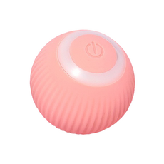 【毛皇上】寵物玩具 電動逗貓球 智能滾滾球 自動逗貓球 逗貓玩具 貓玩具 安靜 寵物玩具球 【WOWWOW】, Pink粉, 1個, 智能滾滾逗貓球