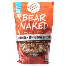 bear naked SOFT BAKED燕麥片 肉桂+葵花籽醬, 1個, 311g