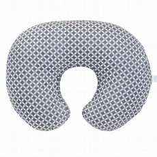 【chicco】Boppy 純棉多功能授乳枕(多款) - 哺乳枕/授乳枕/可拆洗枕套, 幾何炭灰