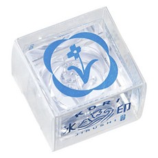 KING JIM HITOTOKI 冰塊水晶印章 花 22mm, 1個, 不適用