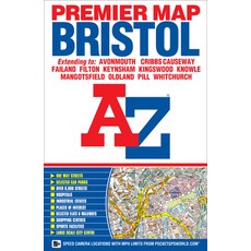 (英文圖書) Bristol A-Z Premier Map 平裝版, Geographers' A-Z Map Compan..., 英文