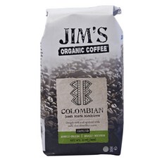 Jim's Organic Coffee 哥倫比亞咖啡粉 中烘焙, 340克, 研磨咖啡