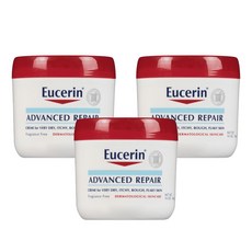 Eucerin 乾性肌膚用高級修護霜, 3罐, 454g