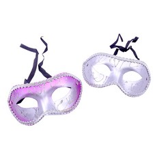 金蔥眼罩裝扮面具, 粉銀