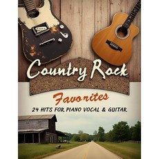 (英文圖書) Country Rock Favorites: 24 Hits for Piano Vocal & Guitar 平裝版, Independently Published, 英文