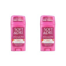 SOFT&DRI 體香劑 柑橘香, 2個, 65克
