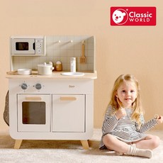 【德國 classic world 客來喜經典木玩】 小小美食家廚房組 50623, 單一規格, Multicolor