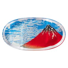 Ishida 日式畫圖案橢圓筷架 小, 1個, 清澈清爽