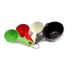 NaturalHome 量杯, 白色,黑色,綠色,紅色