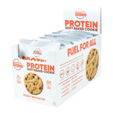 Buff Bake 蛋白軟烤餅乾, 80g, 12入, 花生醬杯