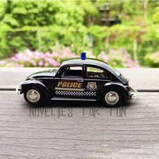 Land Rover Defender警車模型 福斯金龜車 經典Beetle路虎模型車 兒童玩具 收藏擺件