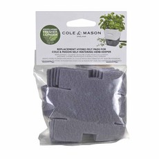 COLE&MASON 替換水氈墊 用於自動澆水草本飼養員播種機, 1個, 灰色的