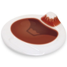 ARTHA 富士山醬油碟, 1個, 紅色