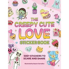 (外文書) The Creepy Cute Love Sticker Book: 500+ Stickers to Scare and Share Paperback, Adams Media Corporation, English