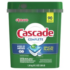 Cascade Complete洗碗機用洗碗膠囊 清新香味 90顆入, 1盒, 1.34kg