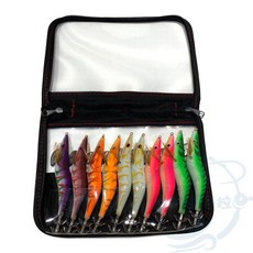 木蝦10入組含收納盒，多色仿真釣蝦餌，海釣淡水兩用，提升釣魚樂趣, 1套, 10個裝