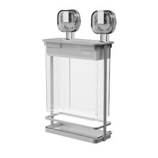 奈米吸盤鐵藝刀架，免打孔廚房刀具收納架，多功能刀架砧板架，壁掛式瀝水刀架, 透明色, 1個