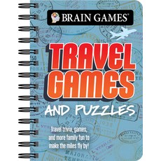 Brain Games Mini - Travel Games and Puzzles Spiral, Publications International,..., 英文, 螺旋裝訂