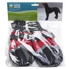 GUARDIAN GEAR 寵物刷絨鞋套, 紅色的