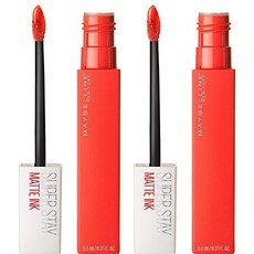 MAYBELLINE 媚比琳 超持久霧感液態唇膏 5ml, 2支, 025 Heroine