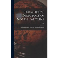 (英文圖書) Educational Directory of North Carolina; 1937 精裝版, Hassell Street Press, 英文